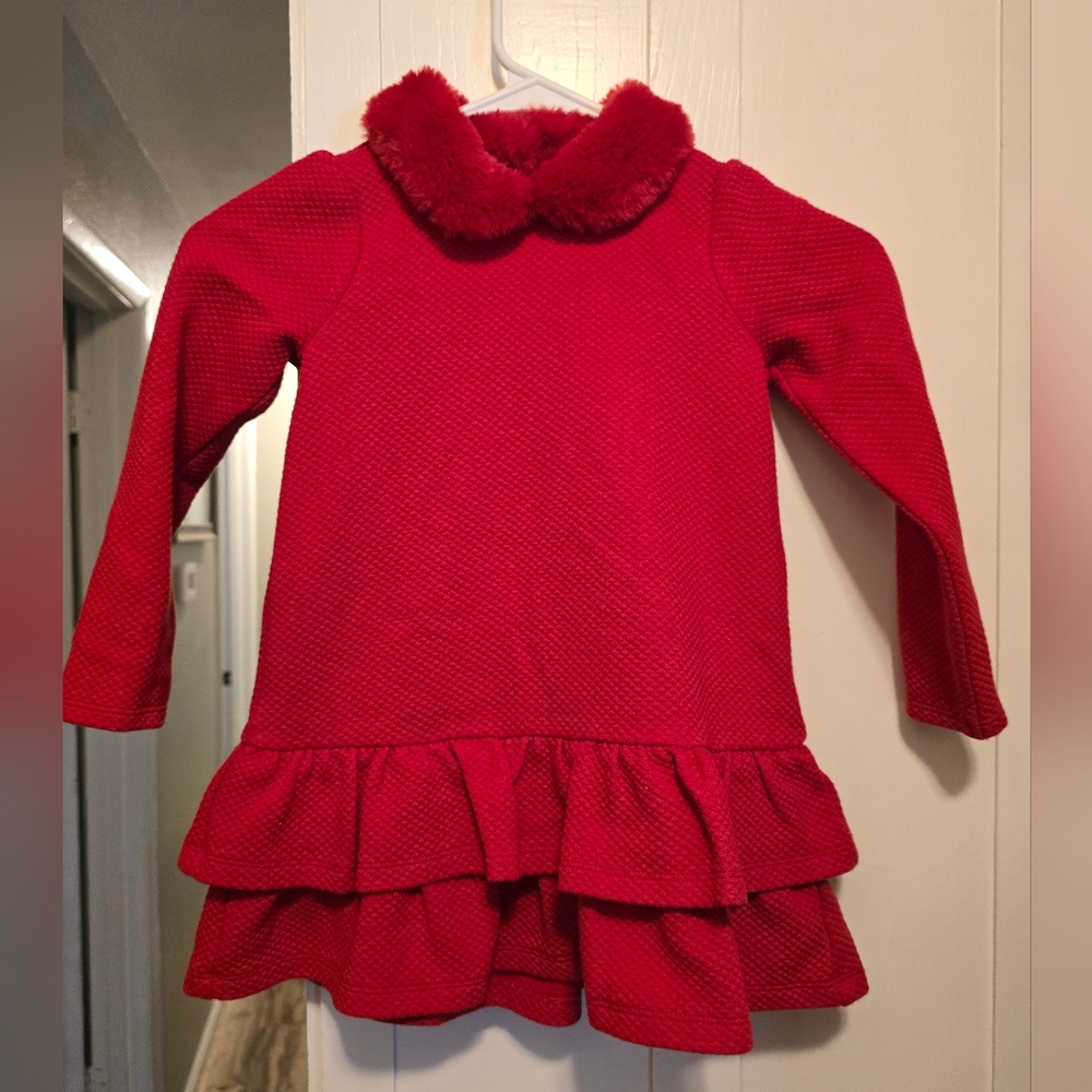 Janie and Jack Red Ruffle Dress
